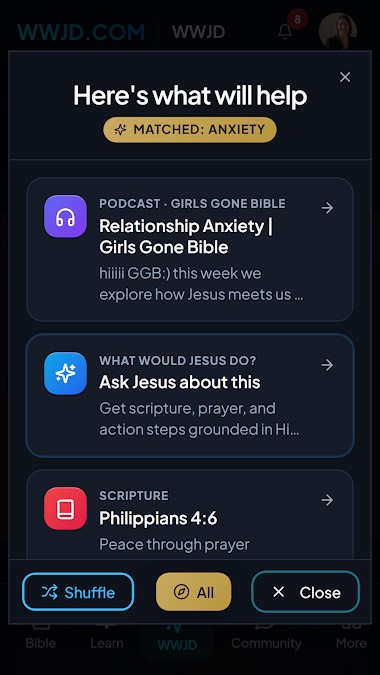 WWJD.COM SuperApp screen